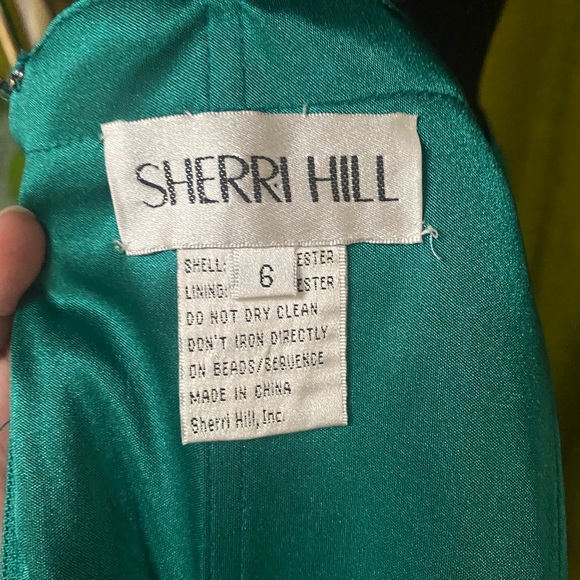 Sherry Hill Emerald Green Two Piece Dress